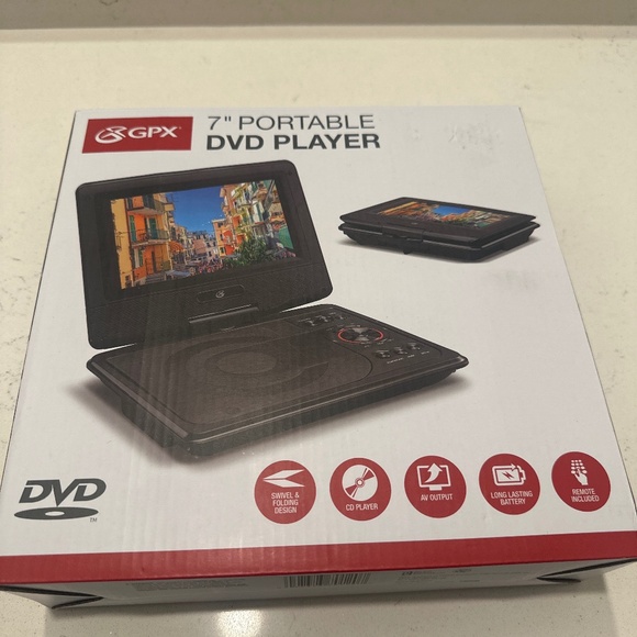 GPX 7” Portable DVD Player - Picture 1 of 2